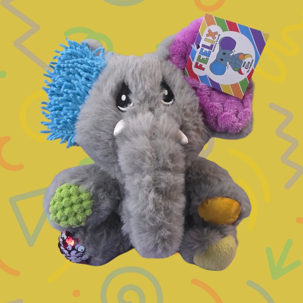 Feelix Sensory Friends Mini Ellie The Elephant Plush Toy - NWT